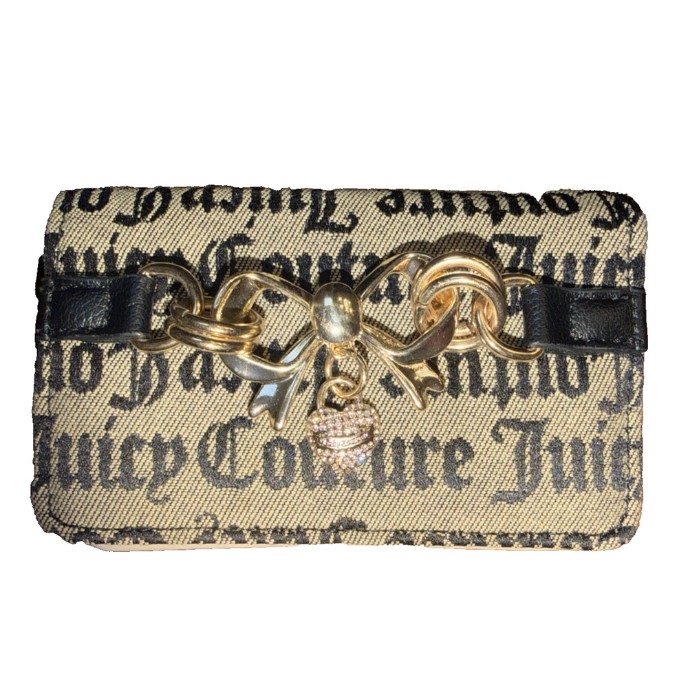 Juicy Couture My Heart Belongs Wallet Bow Heart Charm NWT